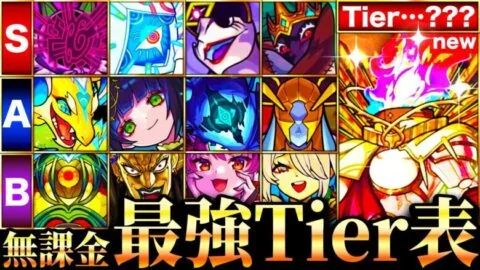 【モンスト】黎絶＆轟絶＆超究極全員参戦！無課金最強キャラランキングTOP30《Tier表》《フォーサー追加》