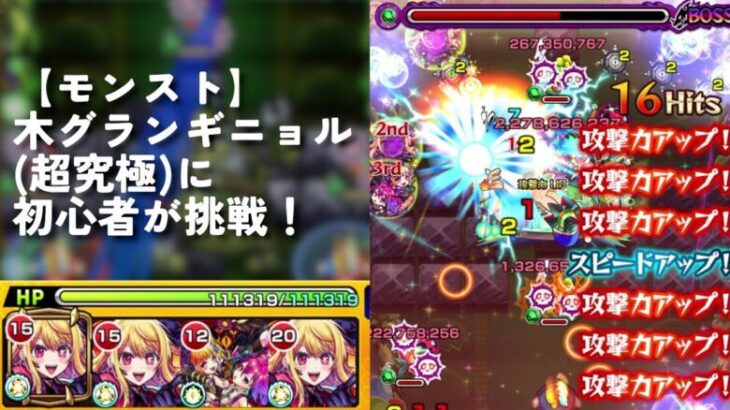 【モンスト】木グランギニョル（超究極）に初心者が挑戦！