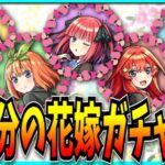 五等分の花嫁コラボガチャ回すぞ！！！【モンスト】