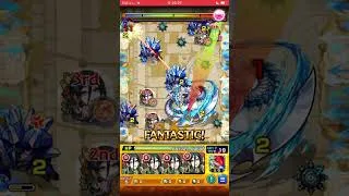 御門マツのパワフィ殴りが強い砂丘2無課金 #モンスト