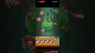 【ソシャゲ・プレイ動画】『モンスターストライク（モンスト）』「超究極・彩_惨苦彩る来世の泉_シェオル/木」喜多ちゃん艦隊でクリア