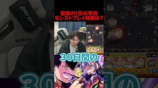 体感1日のプレイ時間の話【モンスト】